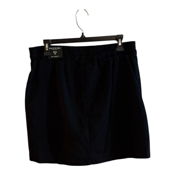 Baccini NWT Black Button-Front Women's Skirt Size M - Picture 6 of 7